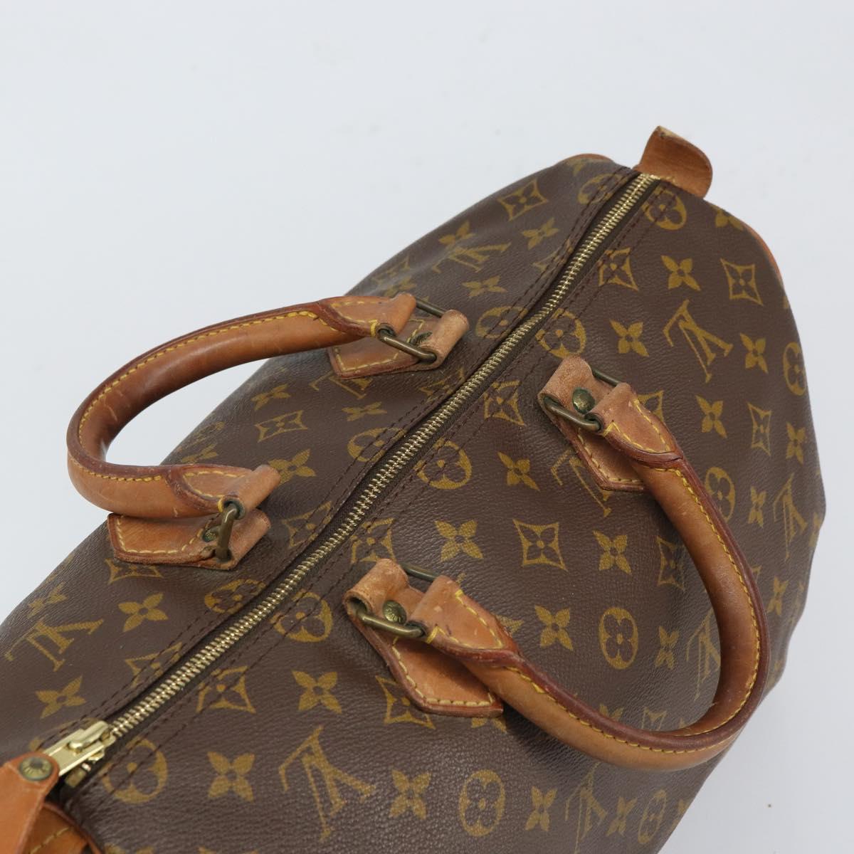 LOUIS VUITTON Monogram Speedy 35 Hand Bag M41524 LV Auth 165455A