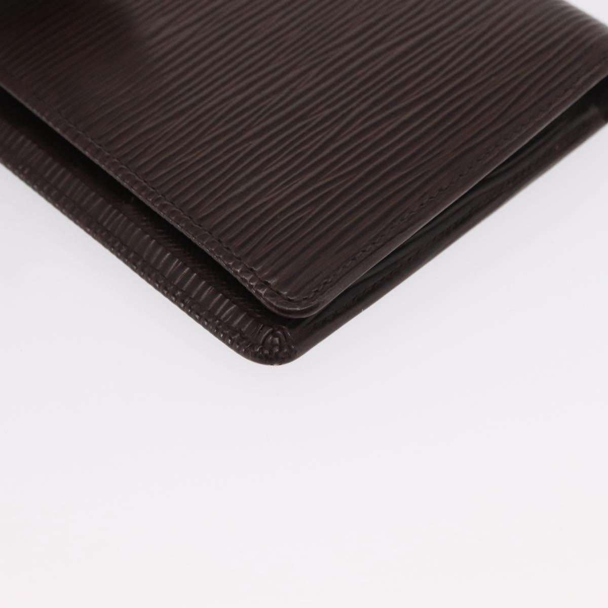 LOUIS VUITTON Epi Portefeuille Marco Bifold Wallet Mocha M6354D LV Auth 165463