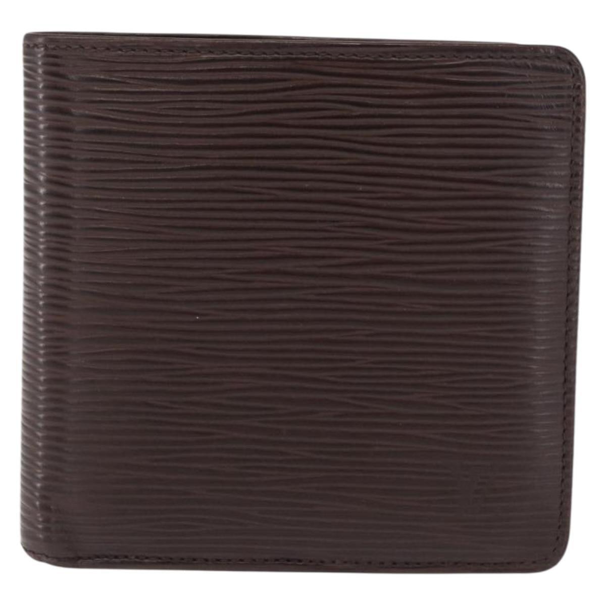 LOUIS VUITTON Epi Portefeuille Marco Bifold Wallet Mocha M6354D LV Auth 165463