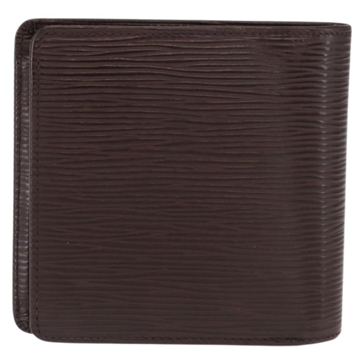 LOUIS VUITTON Epi Portefeuille Marco Bifold Wallet Mocha M6354D LV Auth 165463