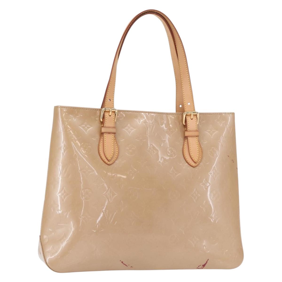 LOUIS VUITTON Monogram Vernis Brentwood Shoulder Bag Noisette M91511 Auth 165479