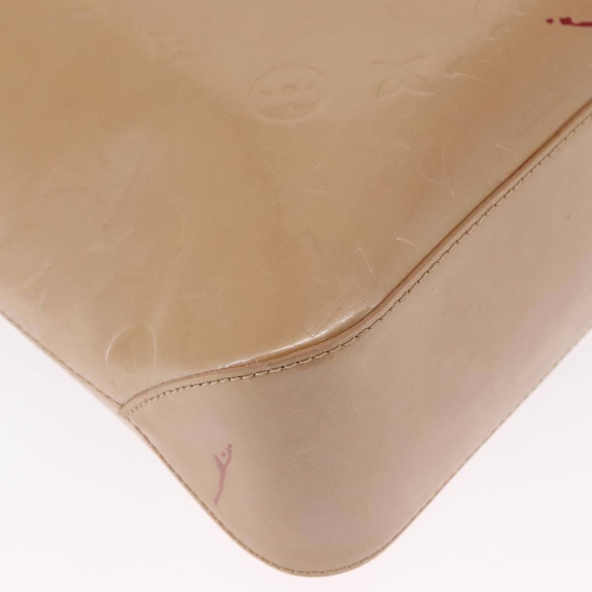 LOUIS VUITTON Monogram Vernis Brentwood Shoulder Bag Noisette M91511 Auth 165479