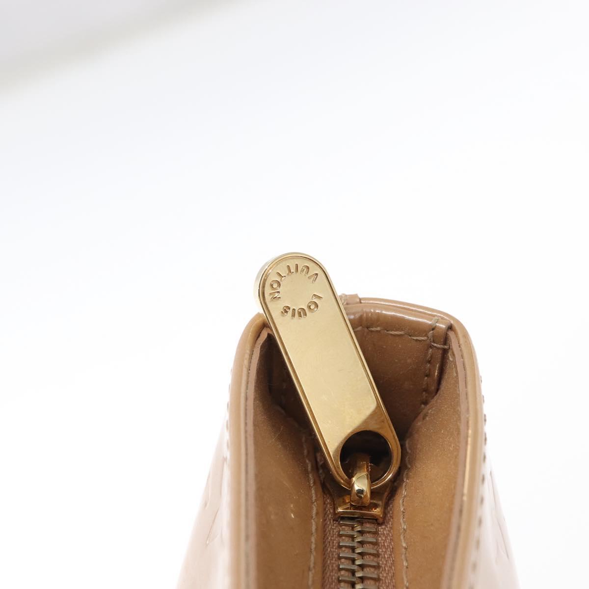 LOUIS VUITTON Monogram Vernis Brentwood Shoulder Bag Noisette M91511 Auth 165479