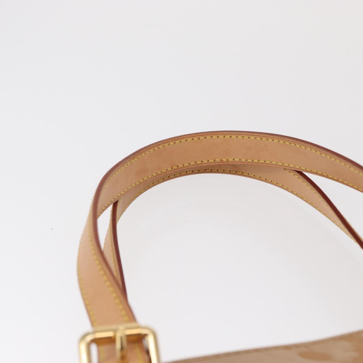 LOUIS VUITTON Monogram Vernis Brentwood Shoulder Bag Noisette M91511 Auth 165479