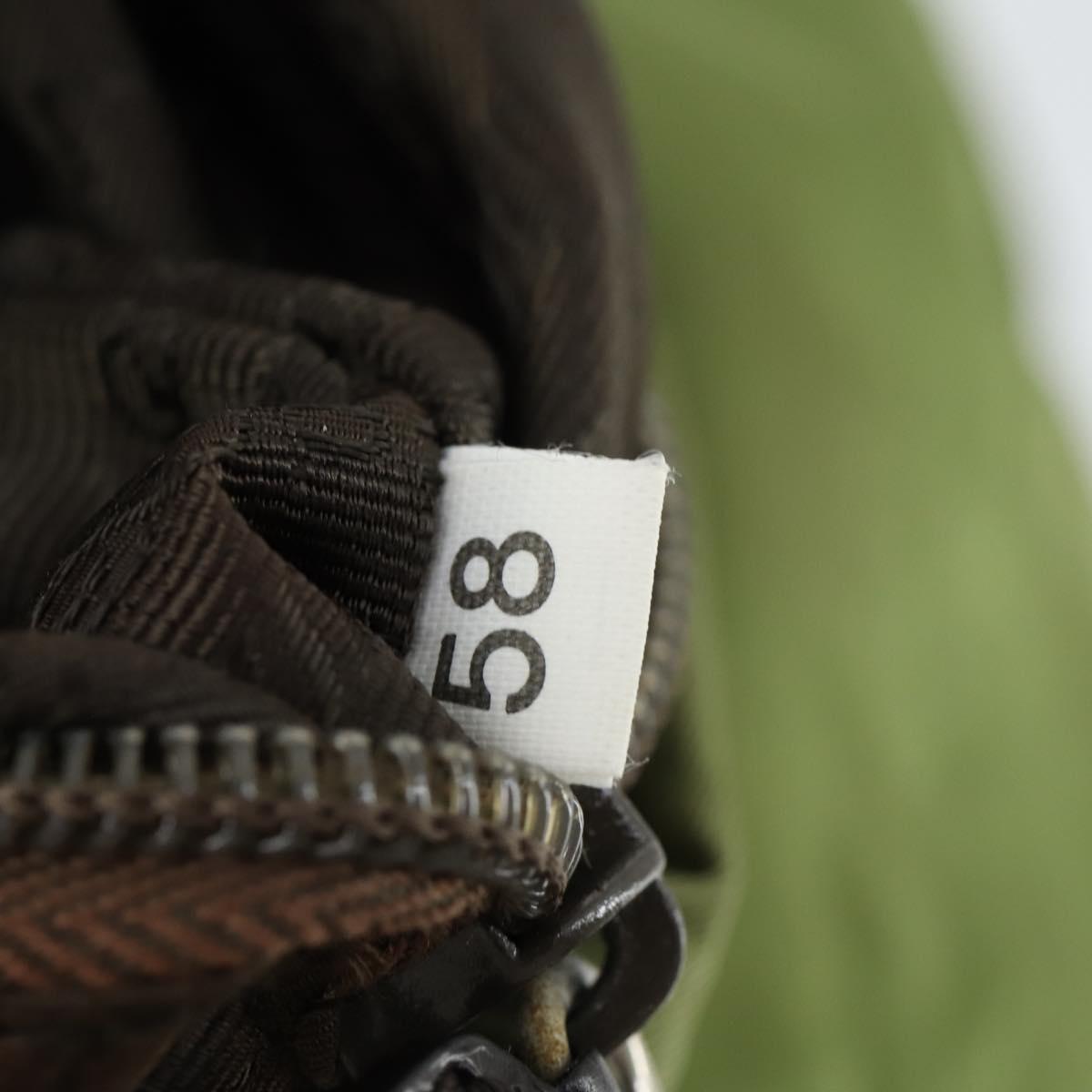 PRADA Backpack Nylon Green Silver Auth 165488