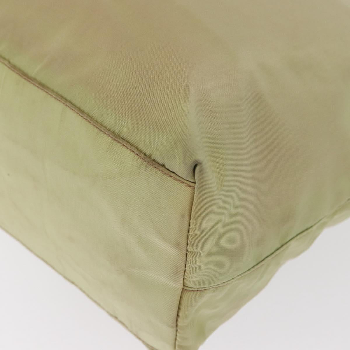 PRADA Tote Bag Nylon Ivory Auth 165498