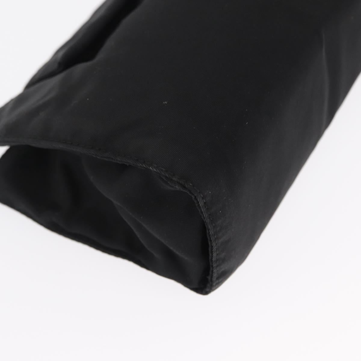 PRADA Pouch Nylon Black Auth 165499