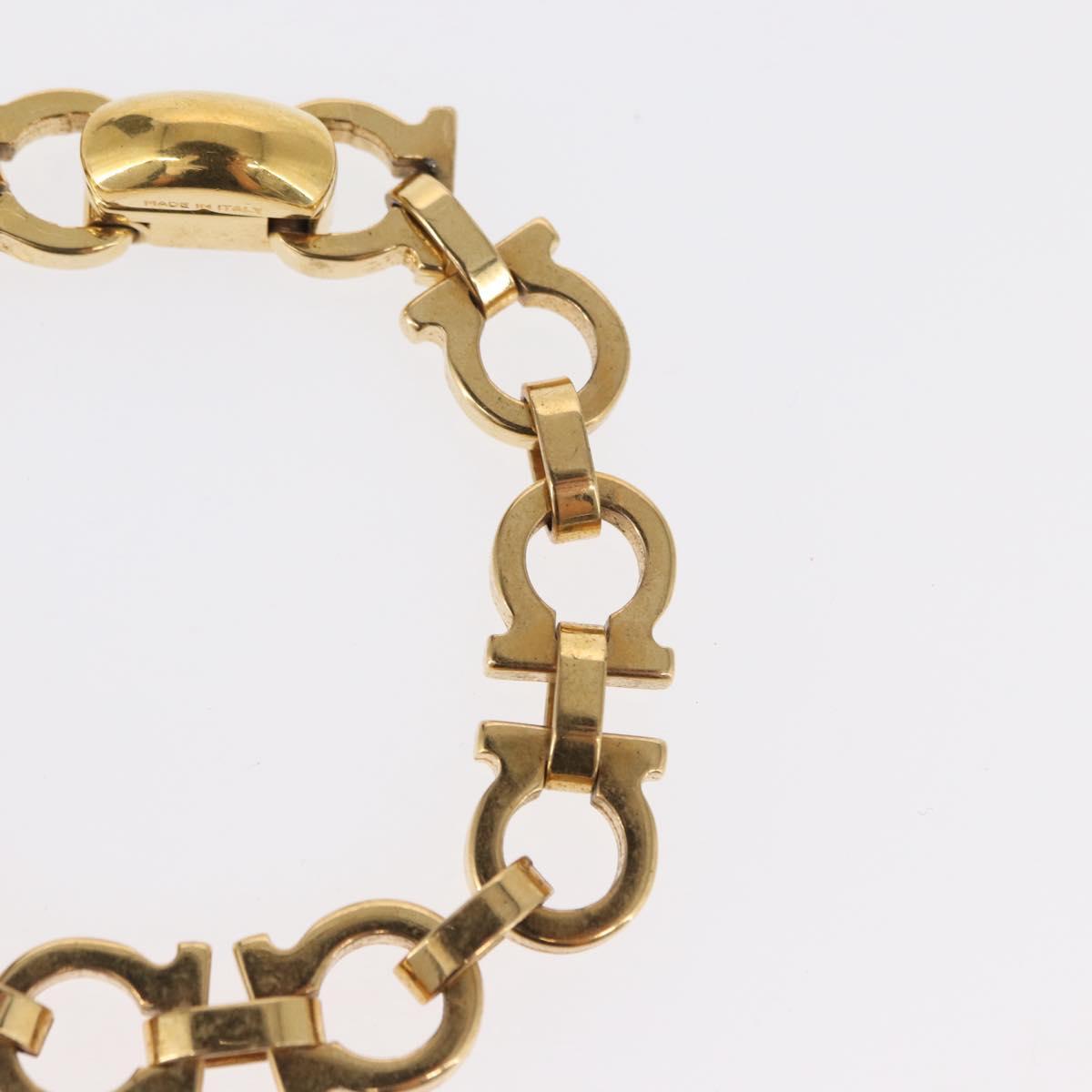 Salvatore Ferragamo Bracelet metal Gold Auth 165508
