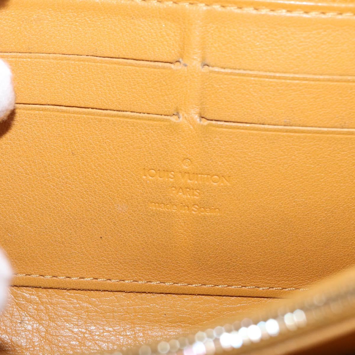 LOUIS VUITTON Monogram Denim Zippy Wallet Blue M95342 LV Auth 165510