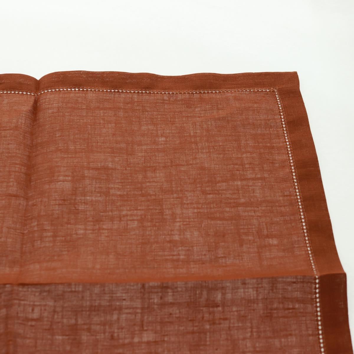 HERMES Place Mat Canvas Brown Auth 165512M