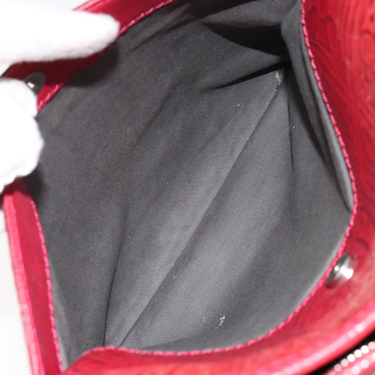 Vivienne Westwood Shoulder Bag Leather Red Silver Auth 165536