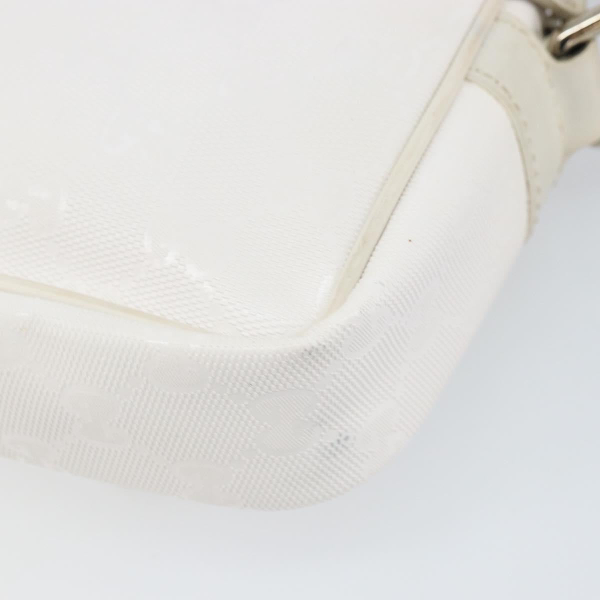 GUCCI GG Implementation Shoulder Bag White 201447 Auth 165541