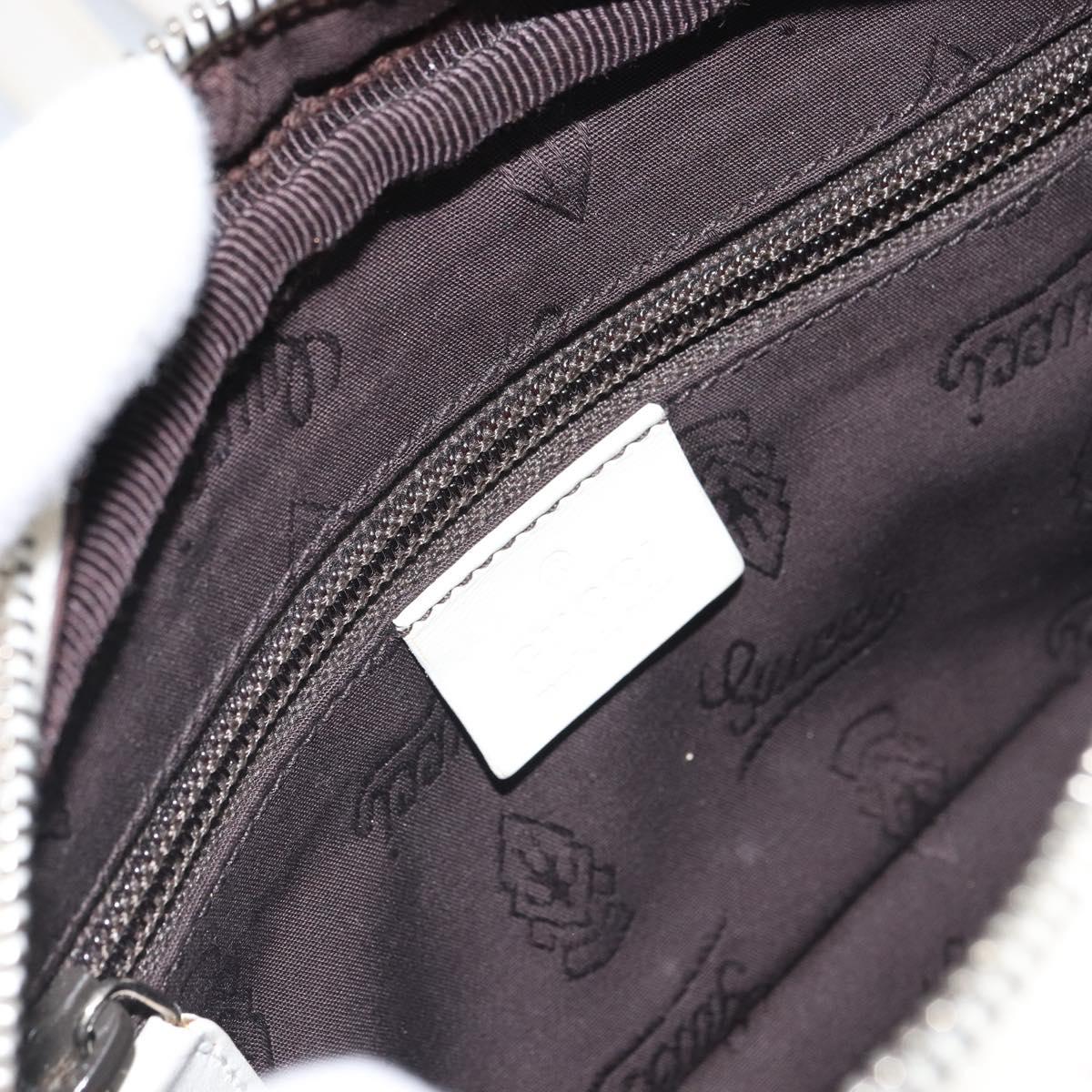 GUCCI GG Implementation Shoulder Bag White 201447 Auth 165541