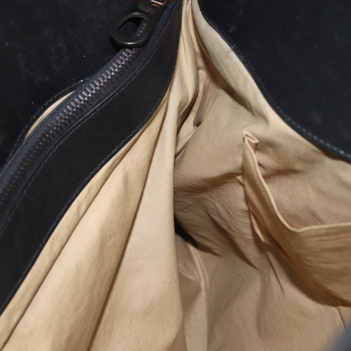 BOTTEGA VENETA INTRECCIATO Hand Bag Leather Black Auth 165550