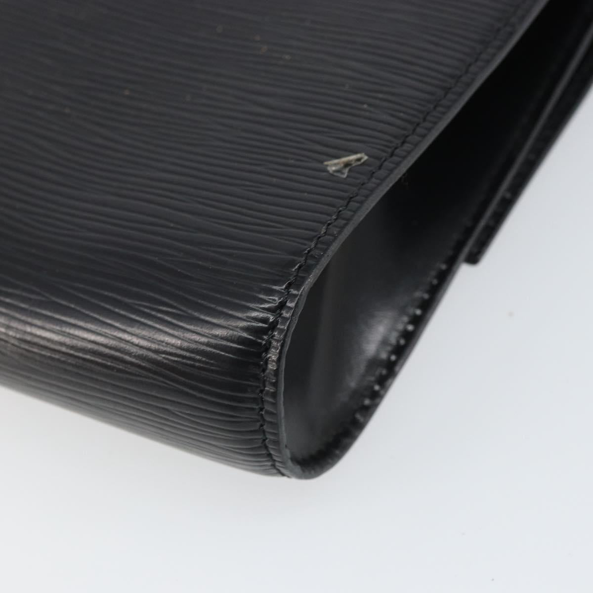 LOUIS VUITTON Epi Chaillot Clutch Bag Black M52542 LV Auth 165559