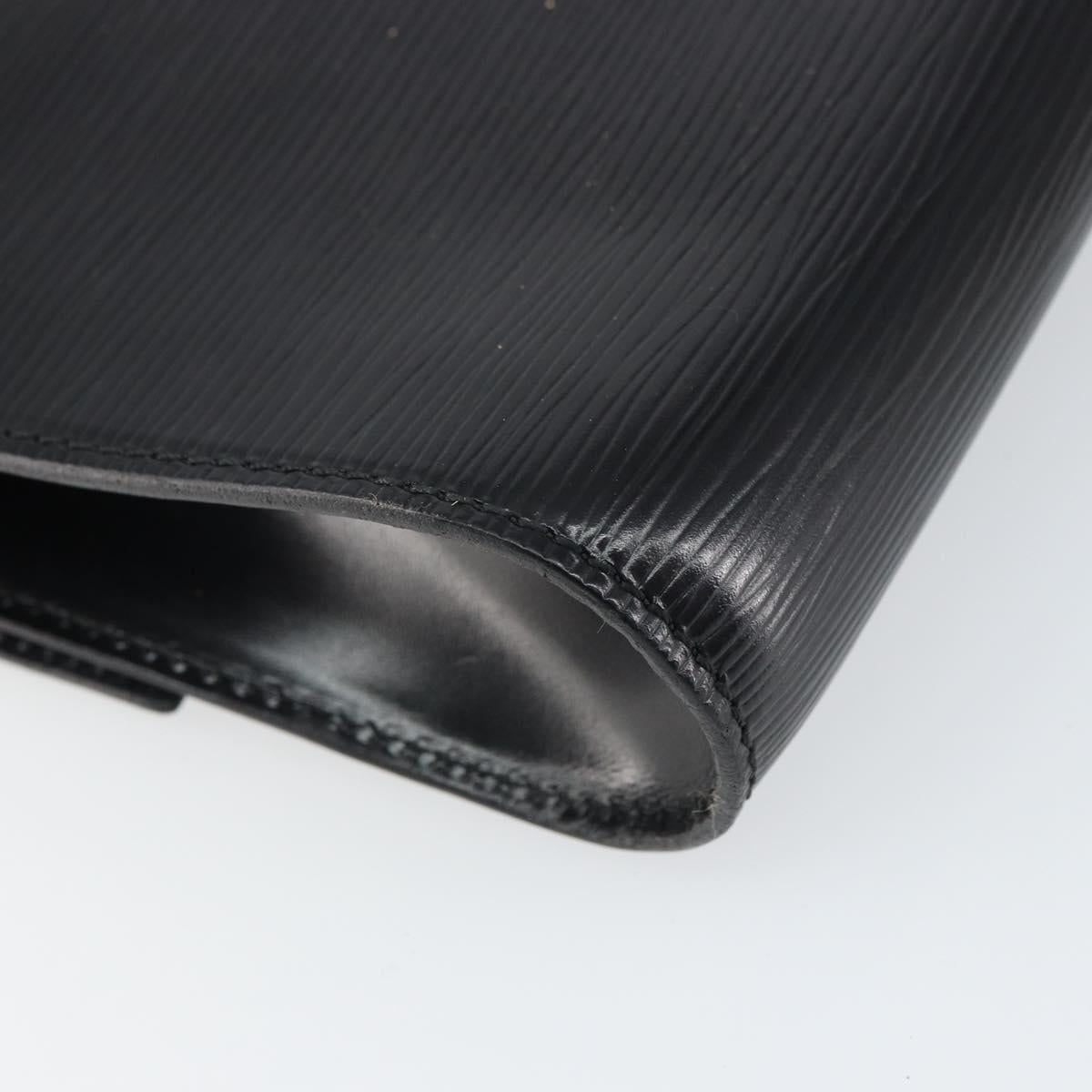 LOUIS VUITTON Epi Chaillot Clutch Bag Black M52542 LV Auth 165559