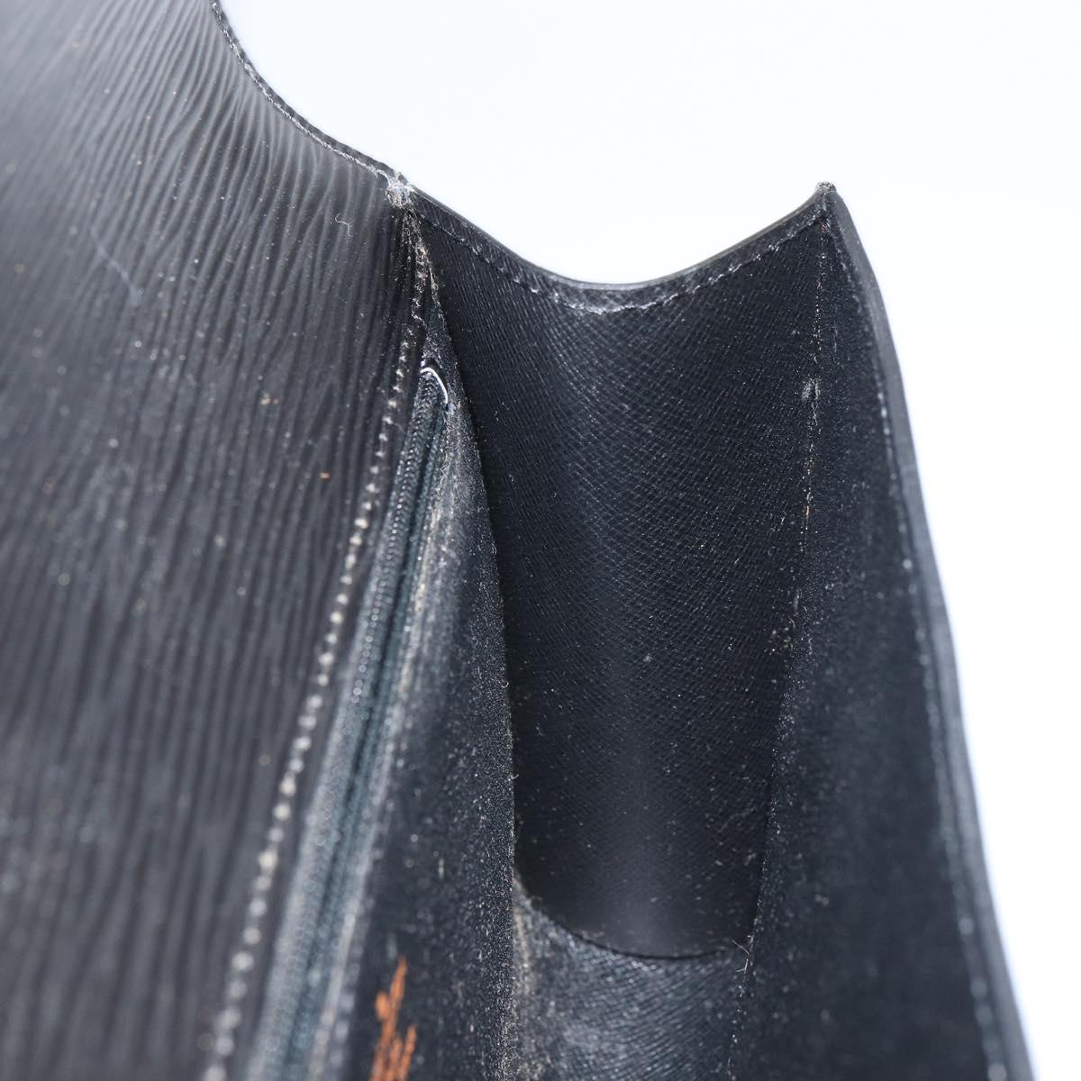 LOUIS VUITTON Epi Chaillot Clutch Bag Black M52542 LV Auth 165559