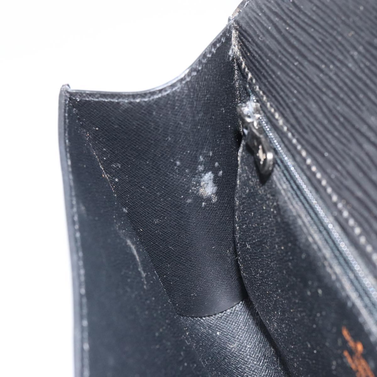 LOUIS VUITTON Epi Chaillot Clutch Bag Black M52542 LV Auth 165559