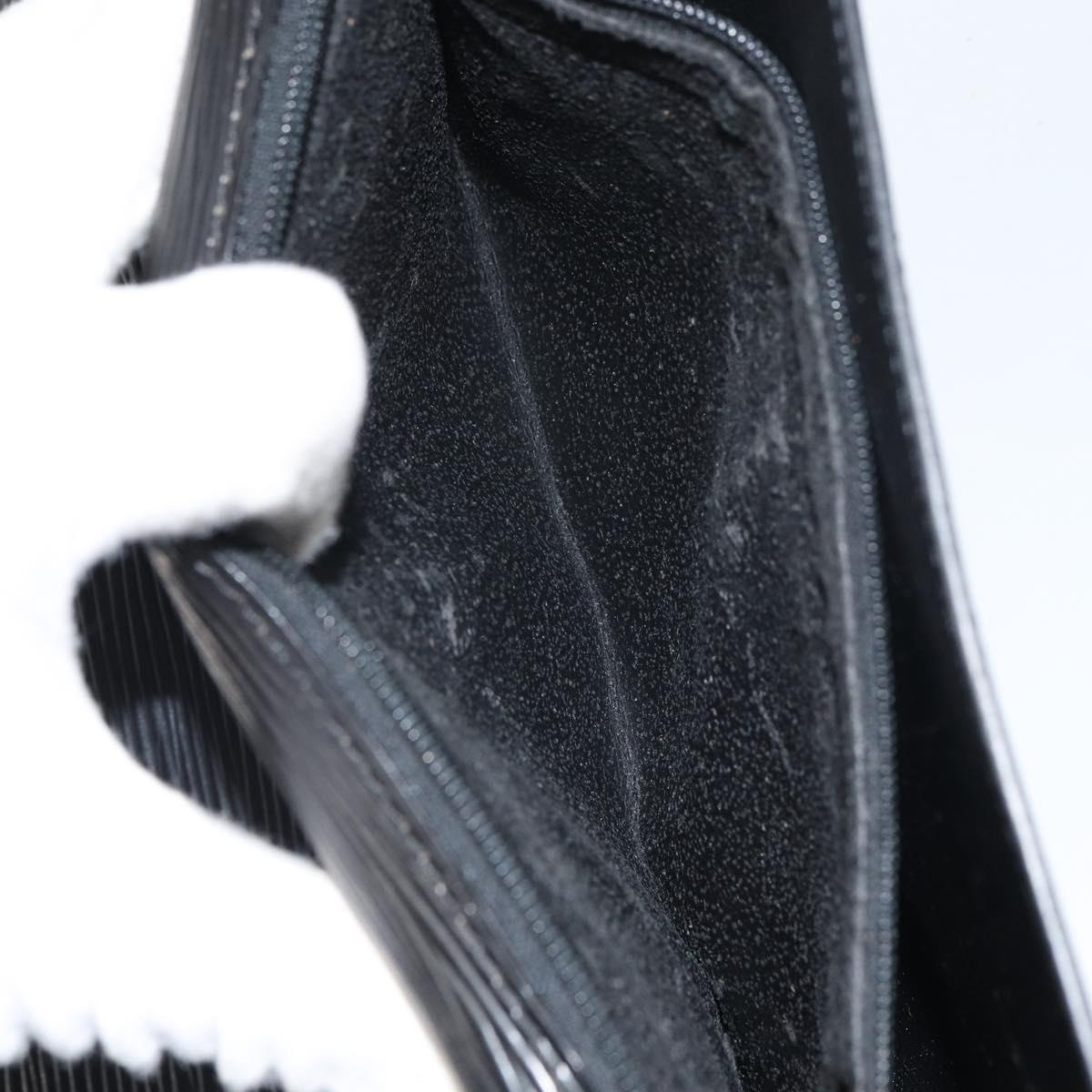 LOUIS VUITTON Epi Chaillot Clutch Bag Black M52542 LV Auth 165559