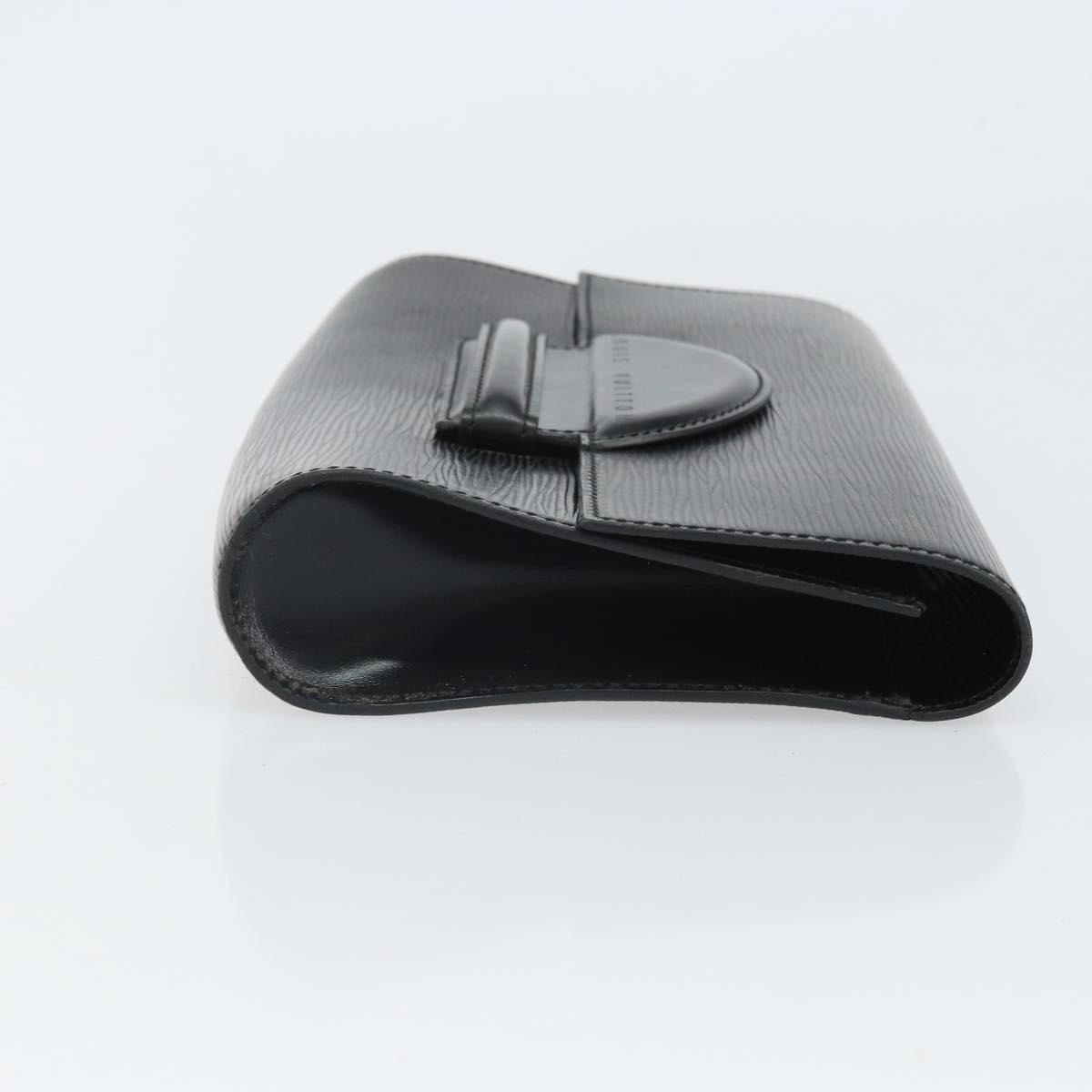 LOUIS VUITTON Epi Chaillot Clutch Bag Black M52542 LV Auth 165559