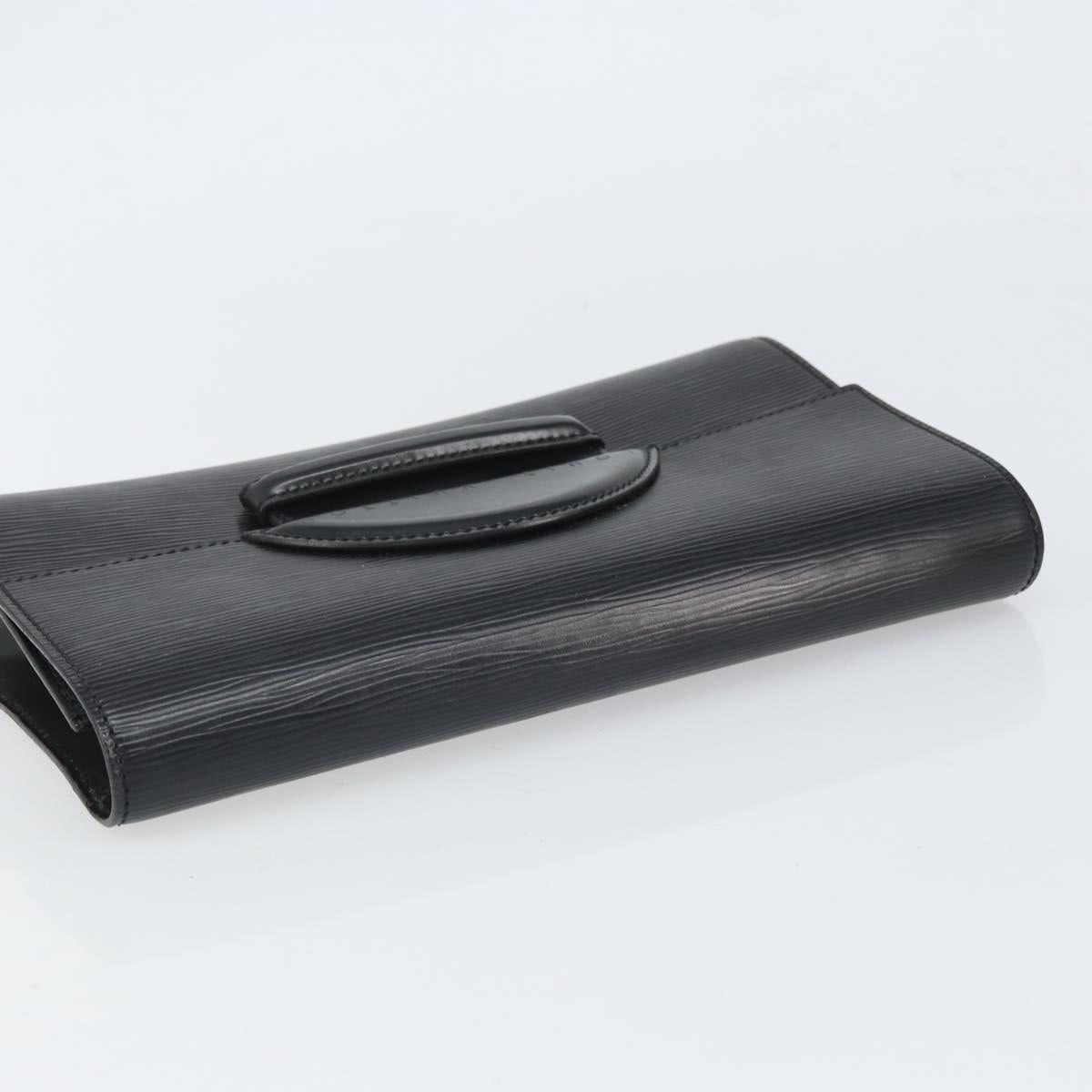 LOUIS VUITTON Epi Chaillot Clutch Bag Black M52542 LV Auth 165559