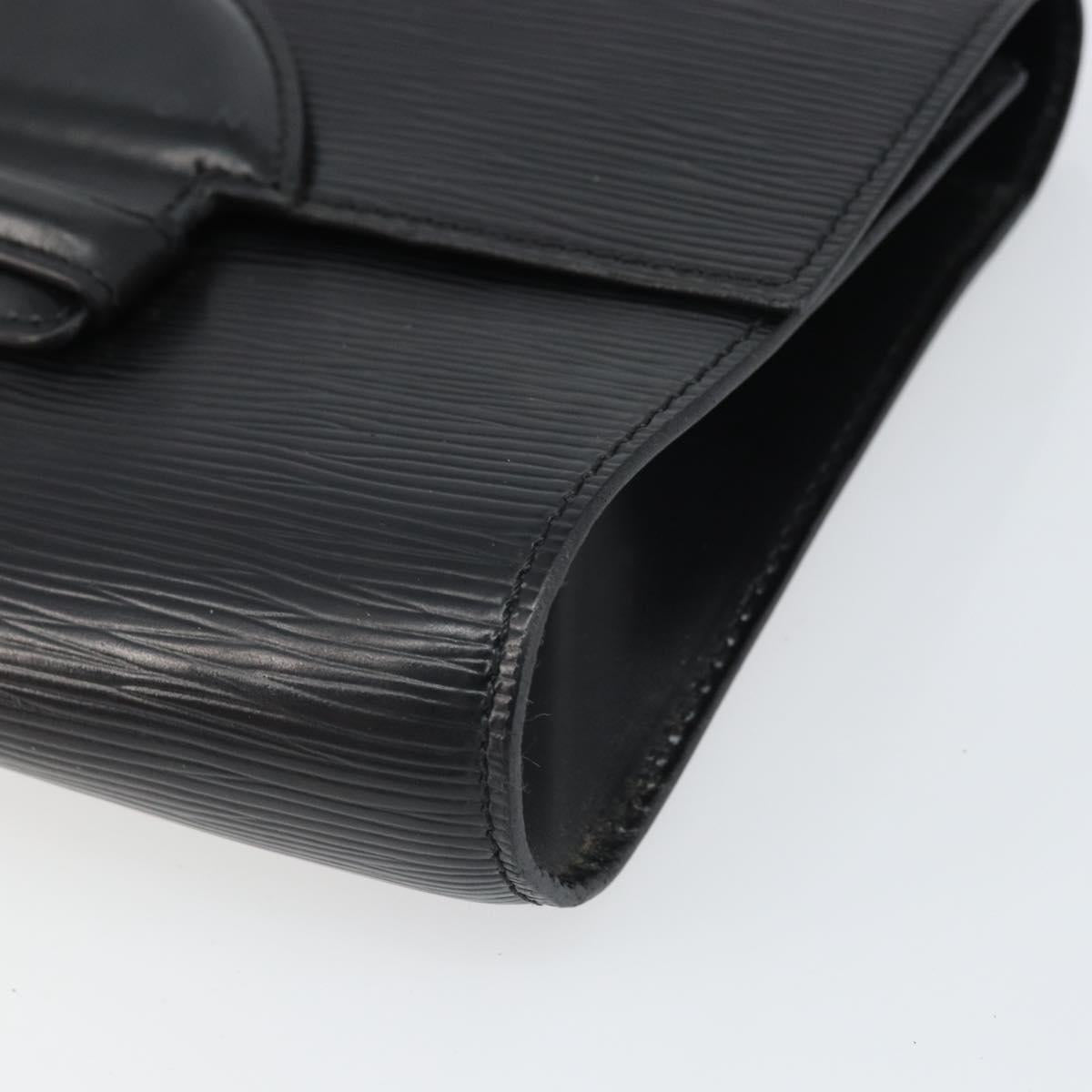 LOUIS VUITTON Epi Chaillot Clutch Bag Black M52542 LV Auth 165559
