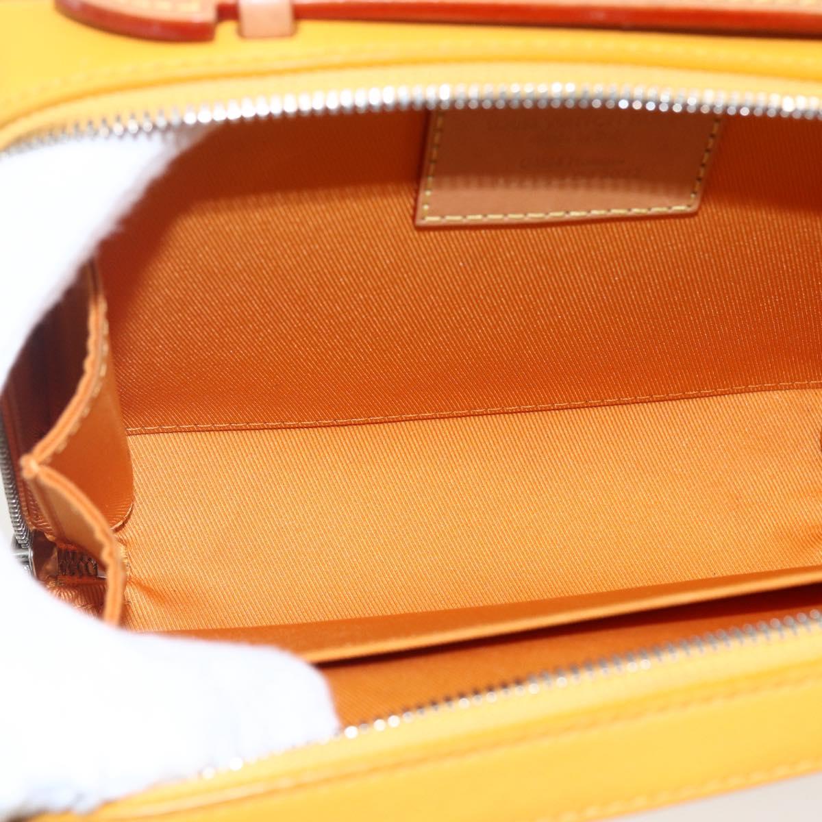 LOUIS VUITTON Soft Handle Trunk Bag Leather Saffron M59669 LV Auth 165565SAM