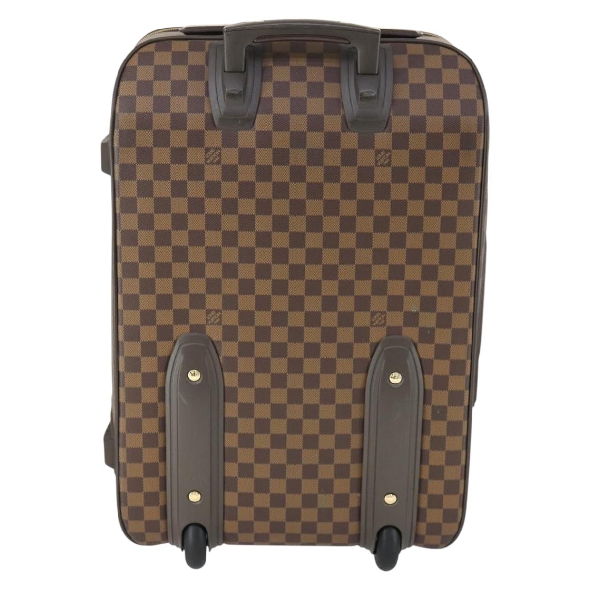 LOUIS VUITTON Damier Ebene Pegas 55 suitcase N23294 LV Auth 165571