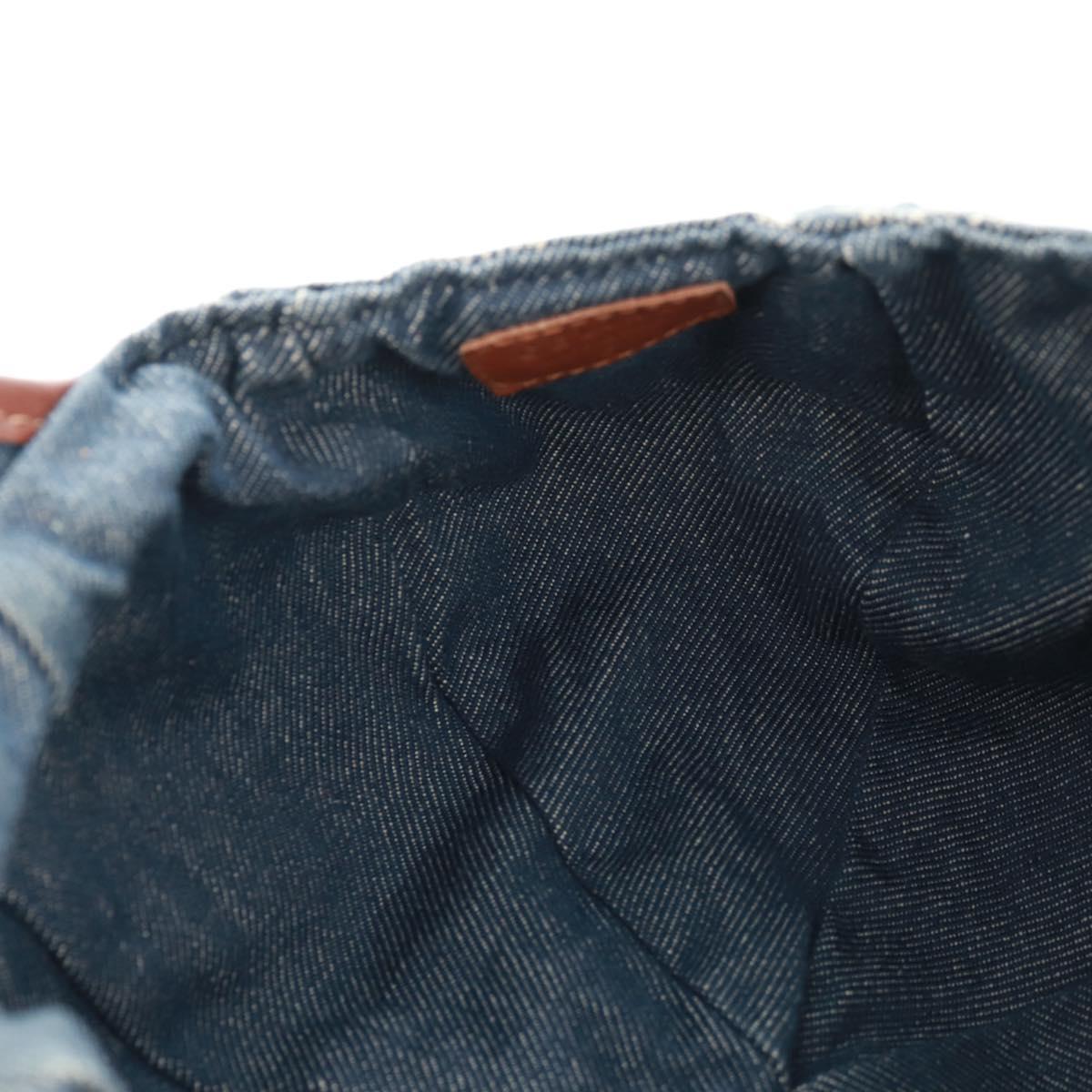 CELINE Macadam Canvas Cap Blue Auth 165608V