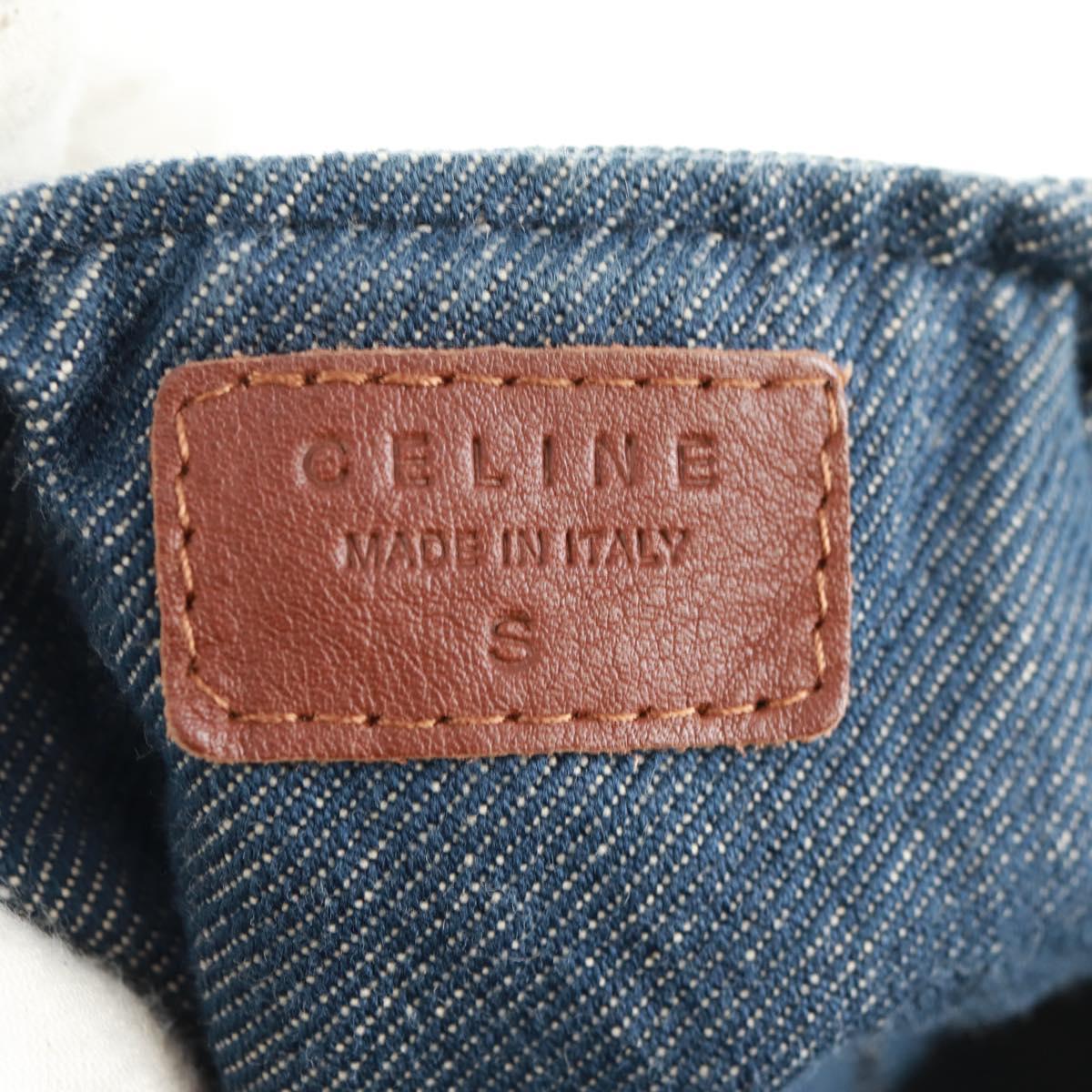 CELINE Macadam Canvas Cap Blue Auth 165608V