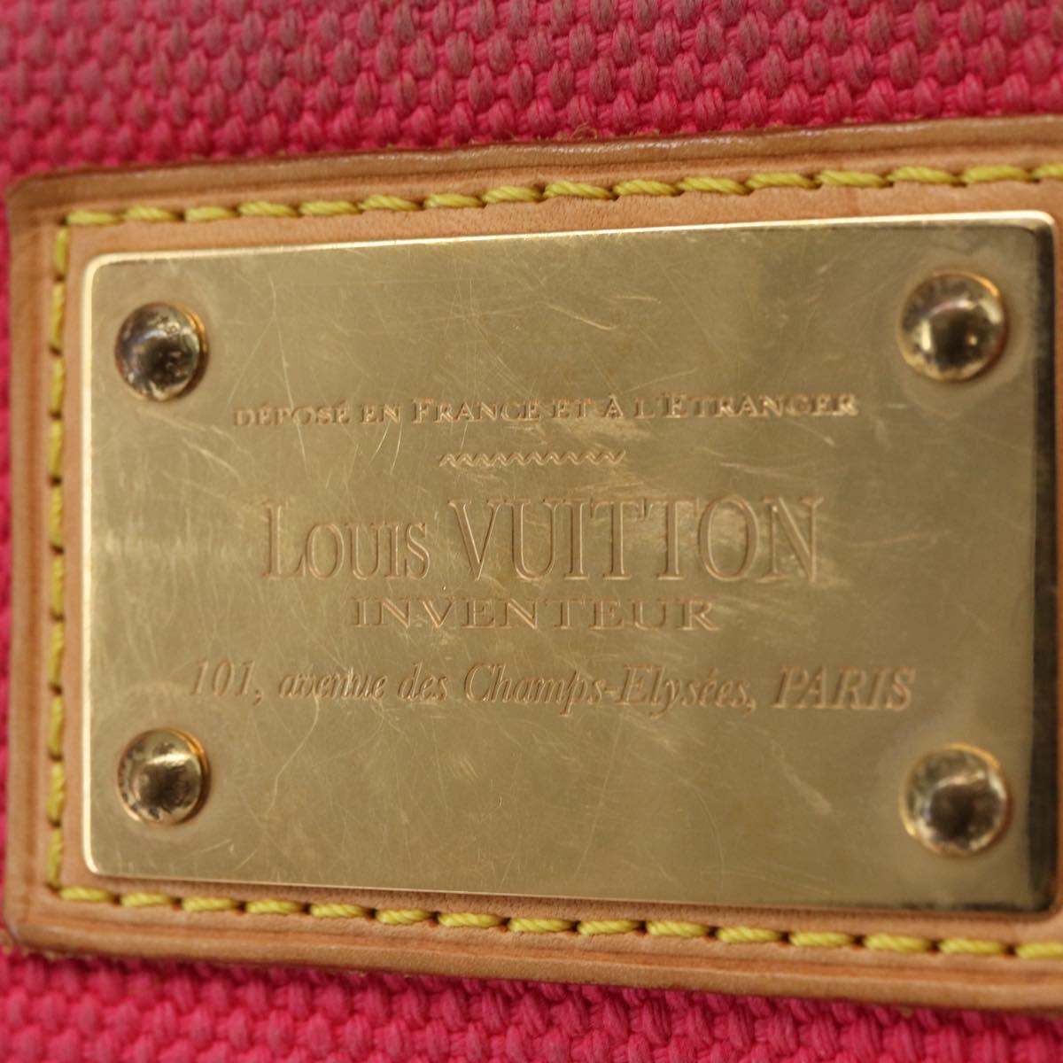 LOUIS VUITTON Antigua Pochette Plat PM Pouch Pink Rose M40068 LV Auth 165628