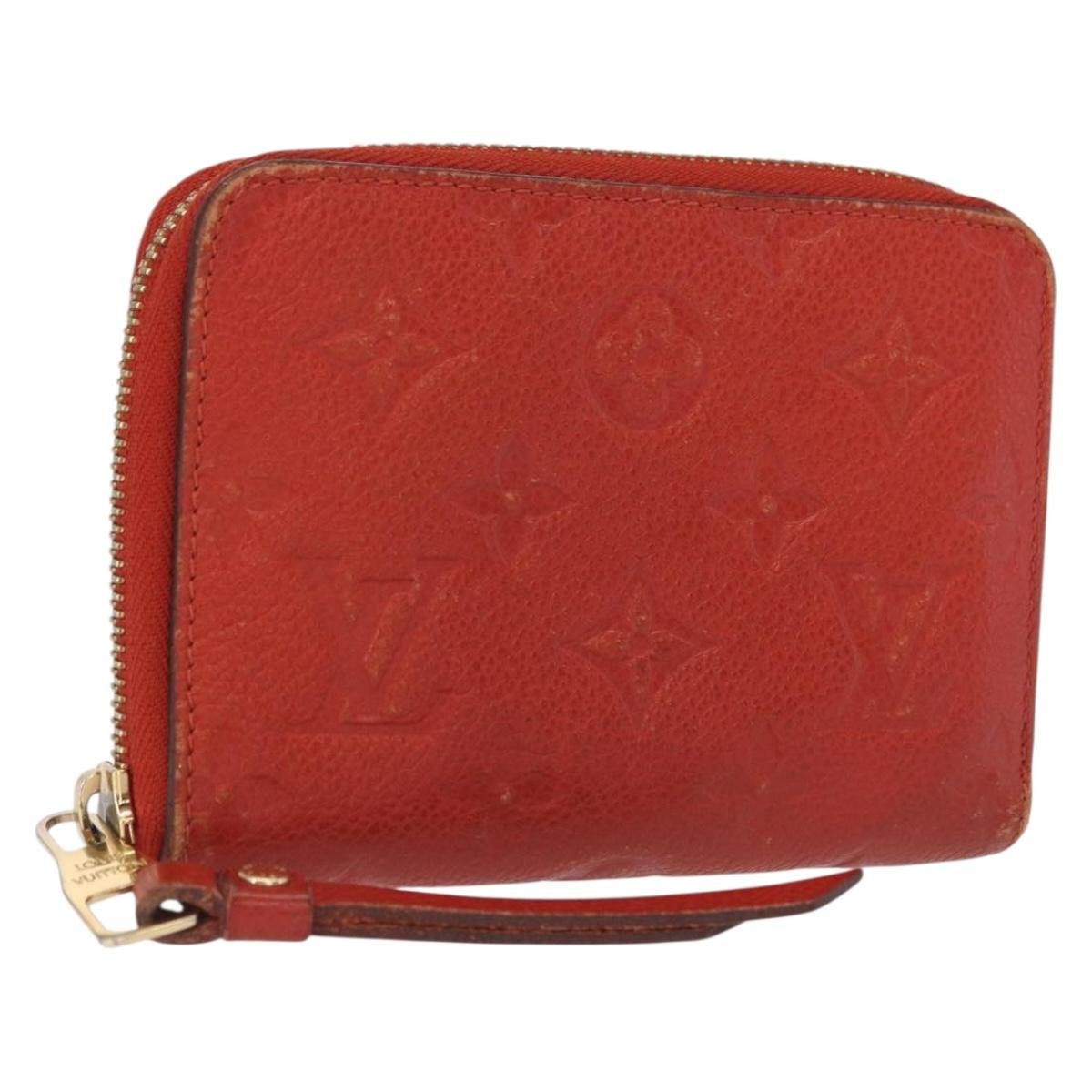 LOUIS VUITTON Empreinte Portefeuille Scalette Compact Wallet M60295 Auth 165629