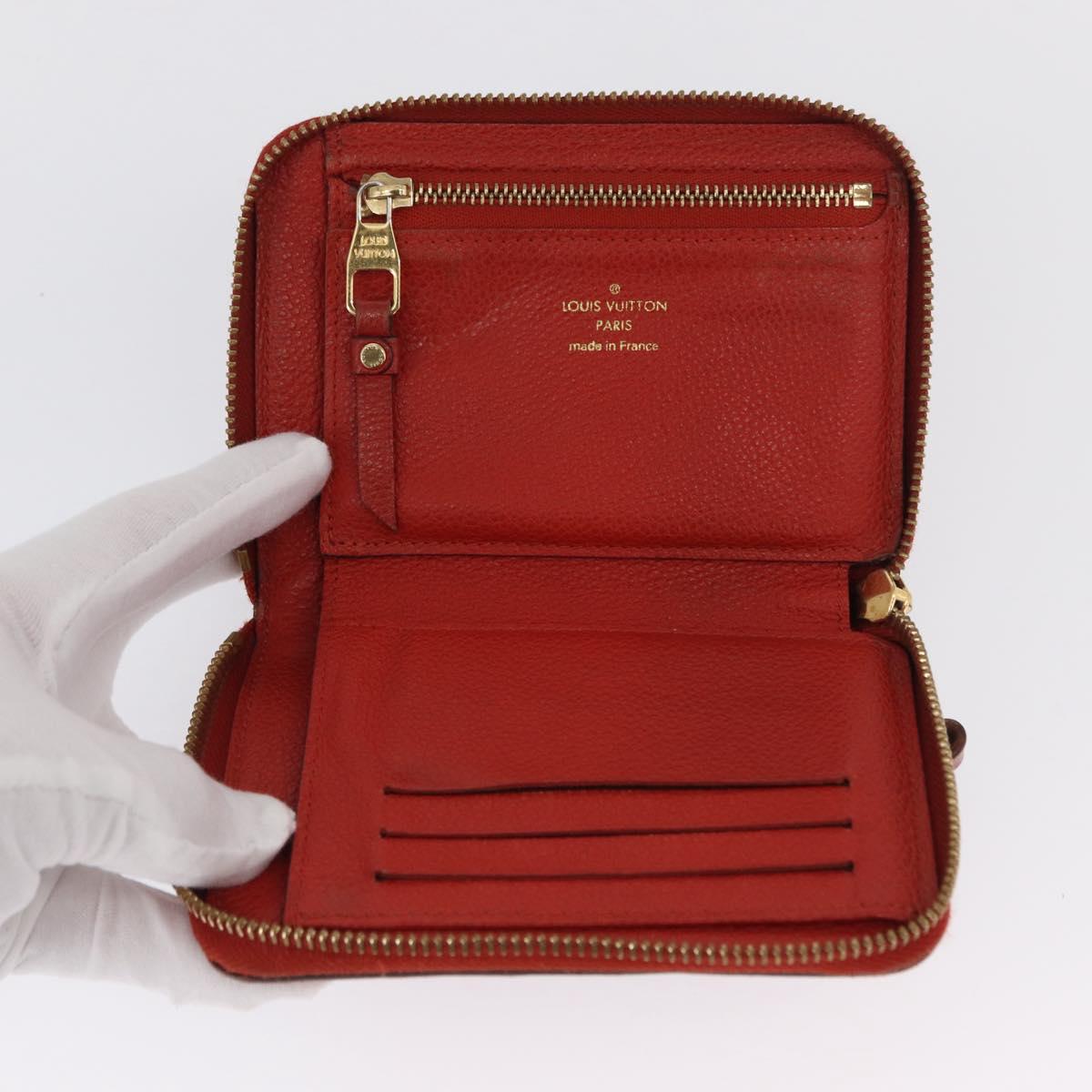 LOUIS VUITTON Empreinte Portefeuille Scalette Compact Wallet M60295 Auth 165629