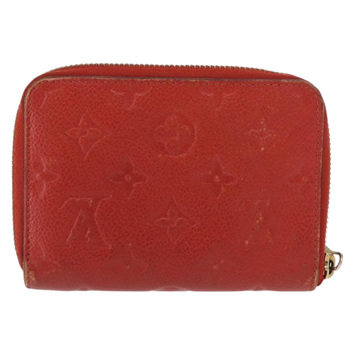 LOUIS VUITTON Empreinte Portefeuille Scalette Compact Wallet M60295 Auth 165629
