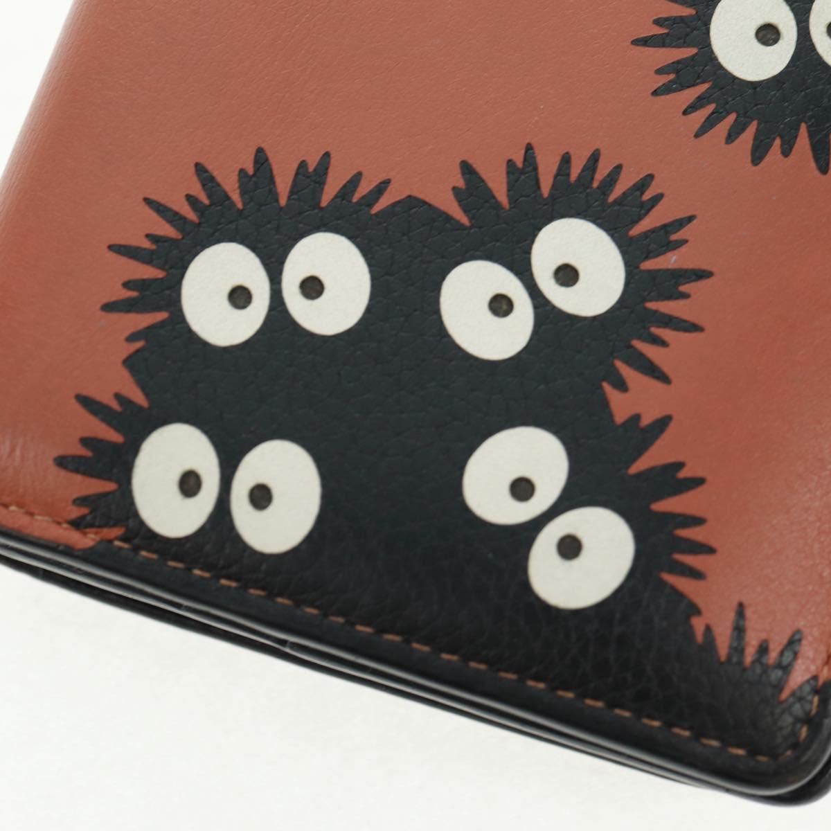 LOEWE Wallet Leather Black Brown Auth 165632SAM