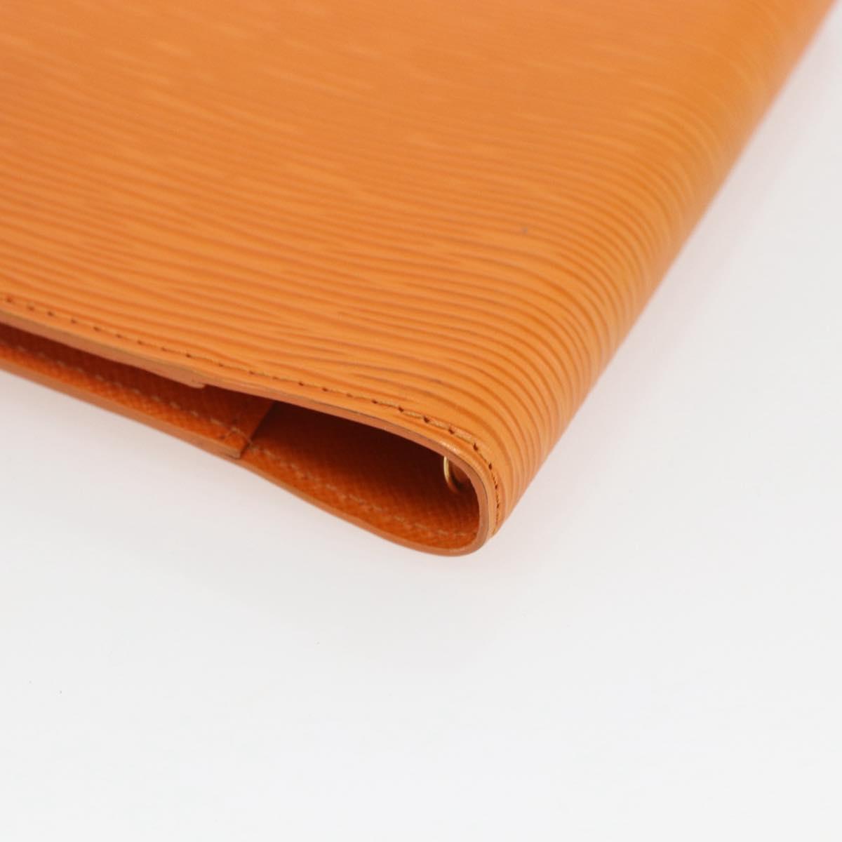 LOUIS VUITTON Epi Agenda PM Day Planner Cover Orange Mandarin R2005H Auth 165636