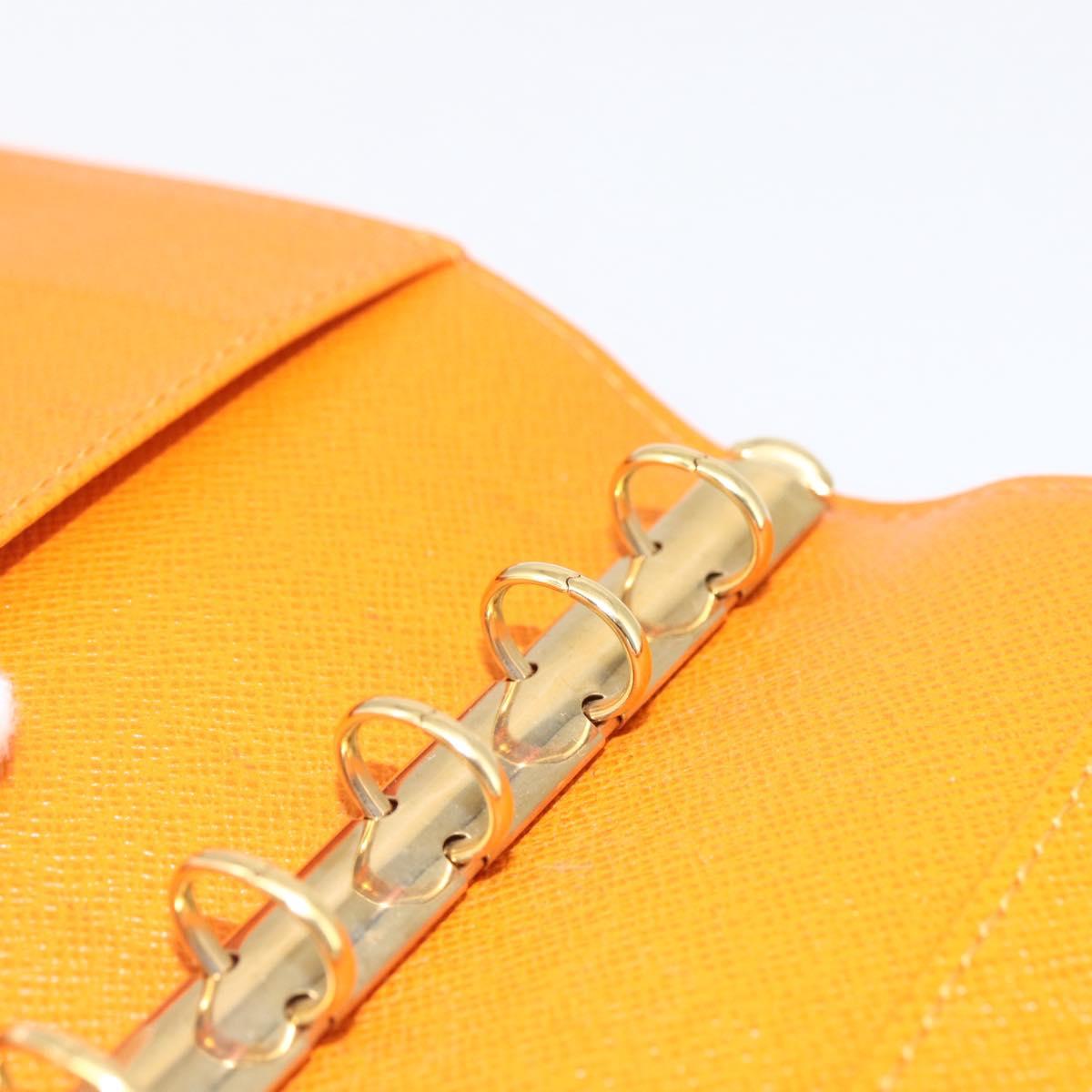 LOUIS VUITTON Epi Agenda PM Day Planner Cover Orange Mandarin R2005H Auth 165636