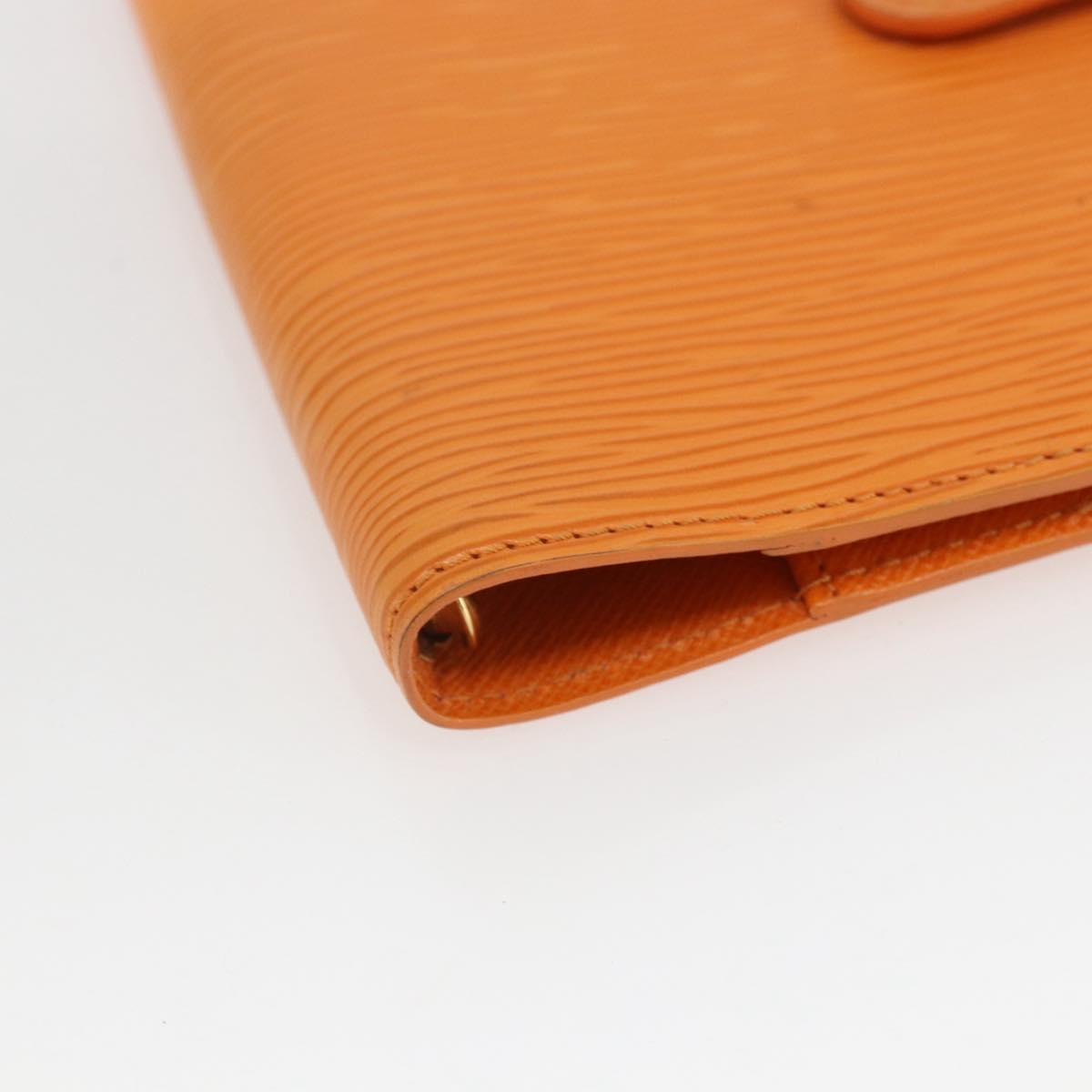 LOUIS VUITTON Epi Agenda PM Day Planner Cover Orange Mandarin R2005H Auth 165636