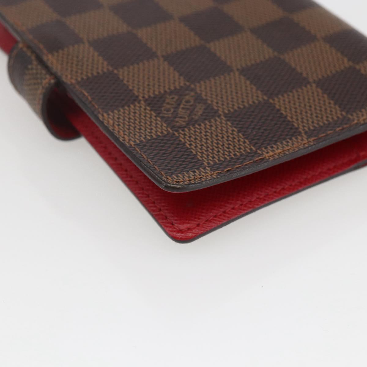 LOUIS VUITTON Damier Ebene Agenda PM Koala Day Planner Cover R21011 Auth 165642
