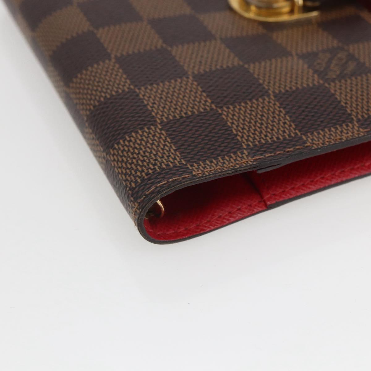 LOUIS VUITTON Damier Ebene Agenda PM Koala Day Planner Cover R21011 Auth 165642