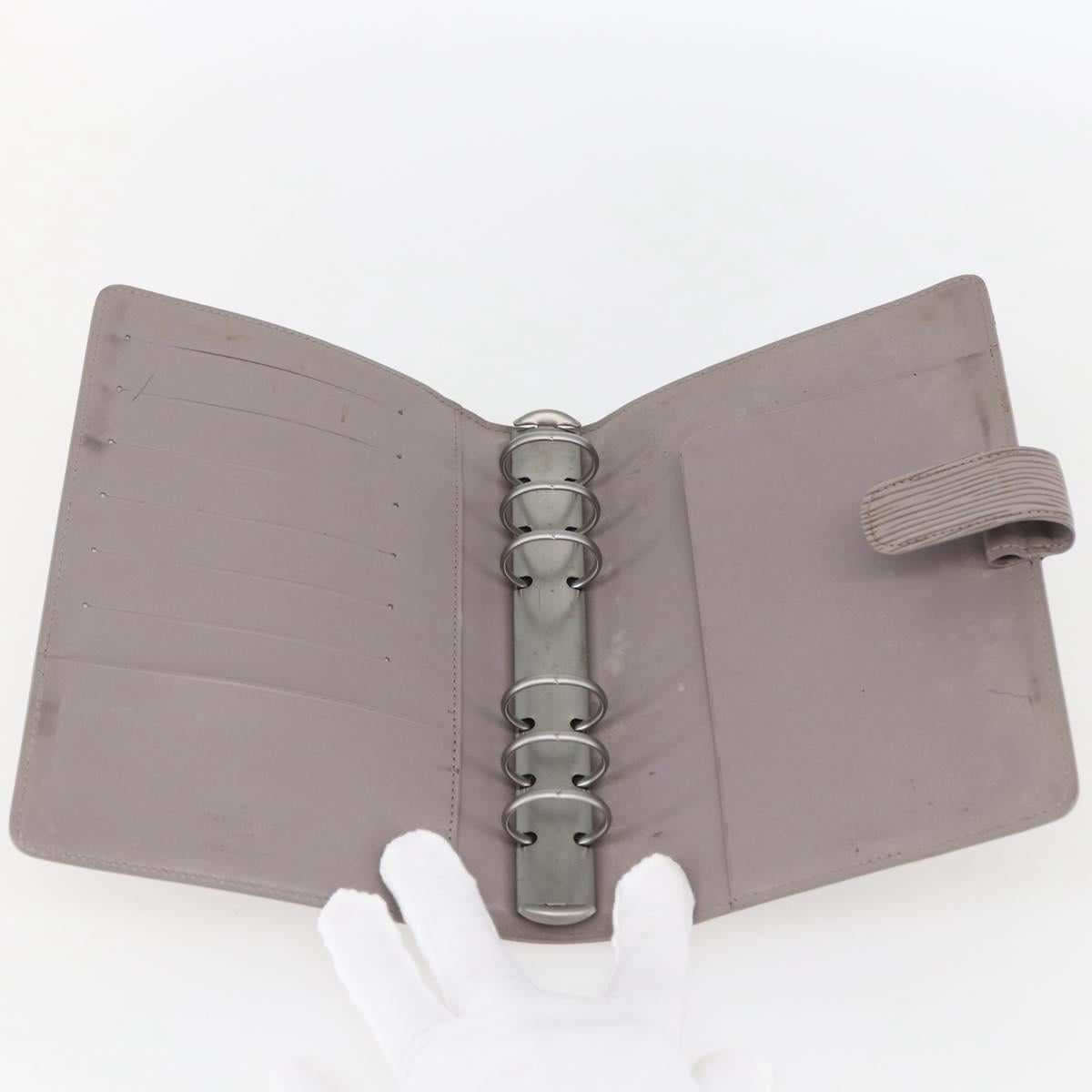 LOUIS VUITTON Epi Agenda MM Day Planner Cover Lilac R2004B LV Auth 165647