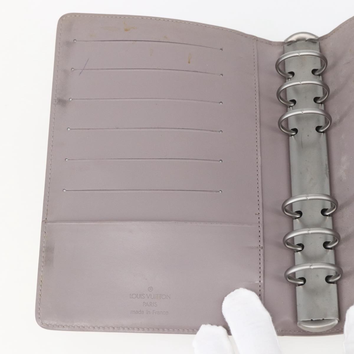 LOUIS VUITTON Epi Agenda MM Day Planner Cover Lilac R2004B LV Auth 165647