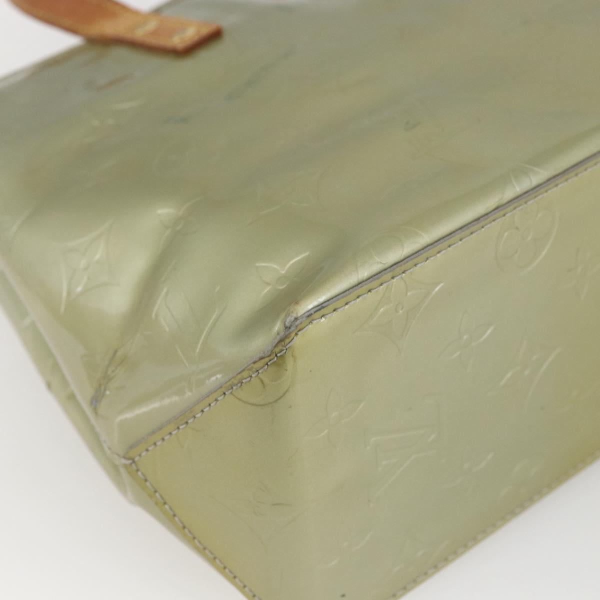 LOUIS VUITTON Monogram Vernis Reade PM Hand Bag Gris M91145 LV Auth 165648