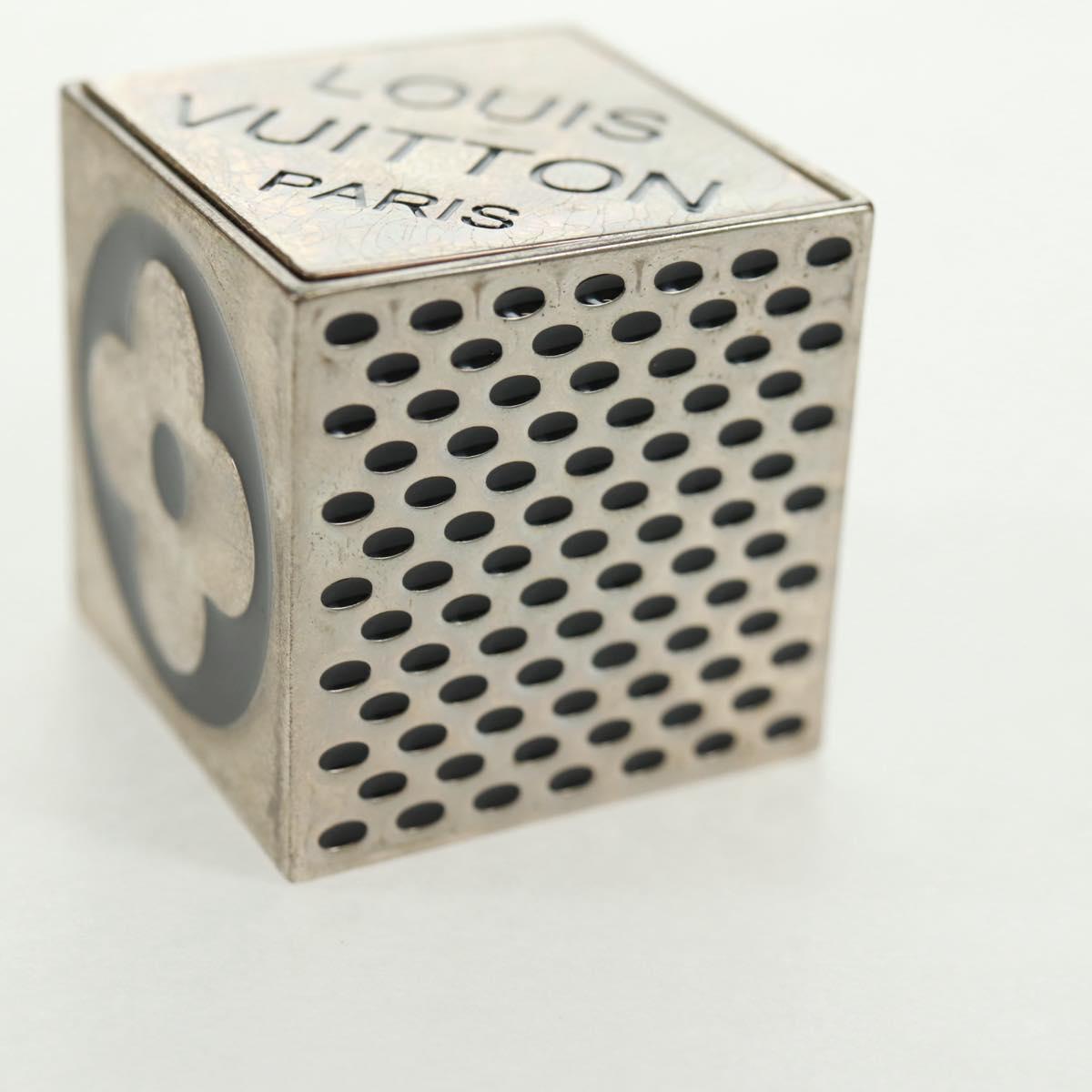 LOUIS VUITTON LV Cube Game Playing Cards metal Silver M99454 LV Auth 165655A