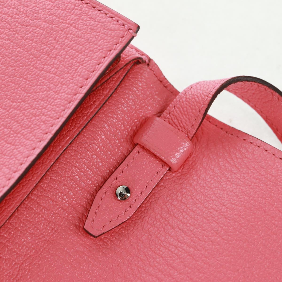 HERMES Click 16 Shoulder Bag Glenemush Pink Silver Auth 165658SM
