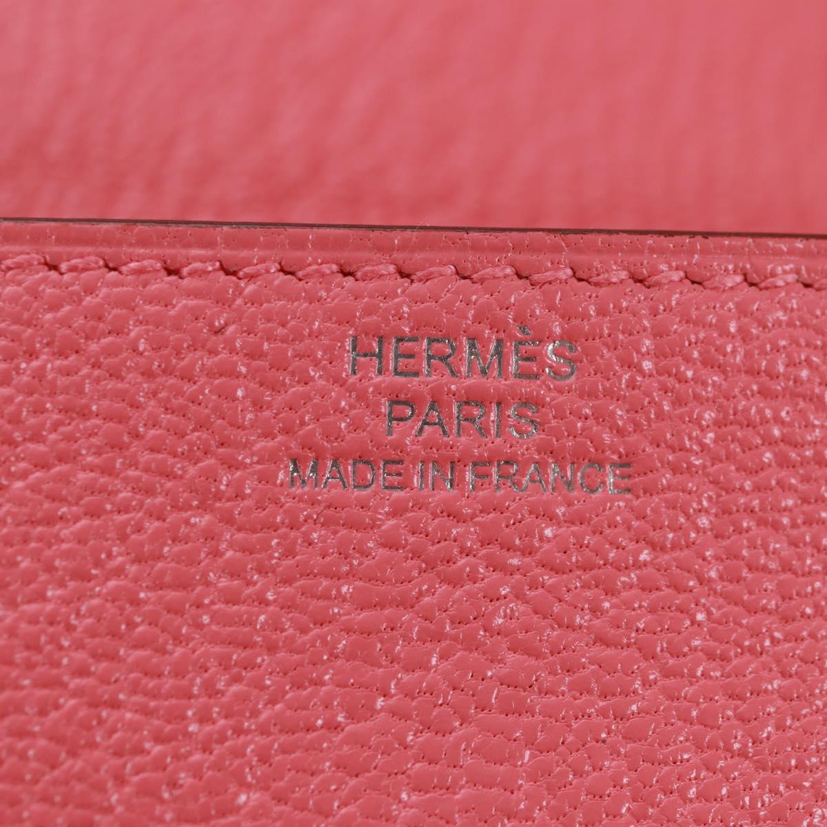 HERMES Click 16 Shoulder Bag Glenemush Pink Silver Auth 165658SM
