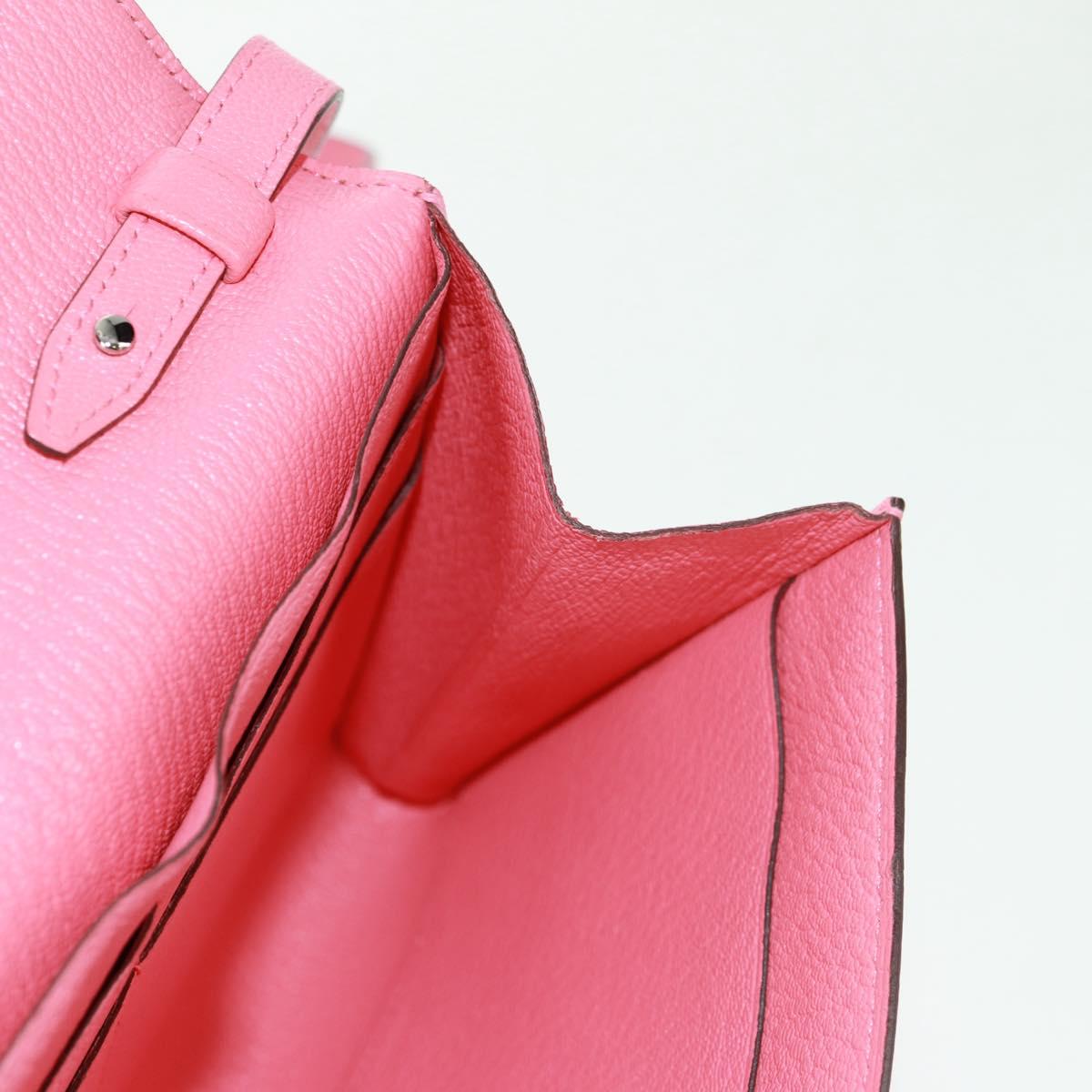 HERMES Click 16 Shoulder Bag Glenemush Pink Silver Auth 165658SM