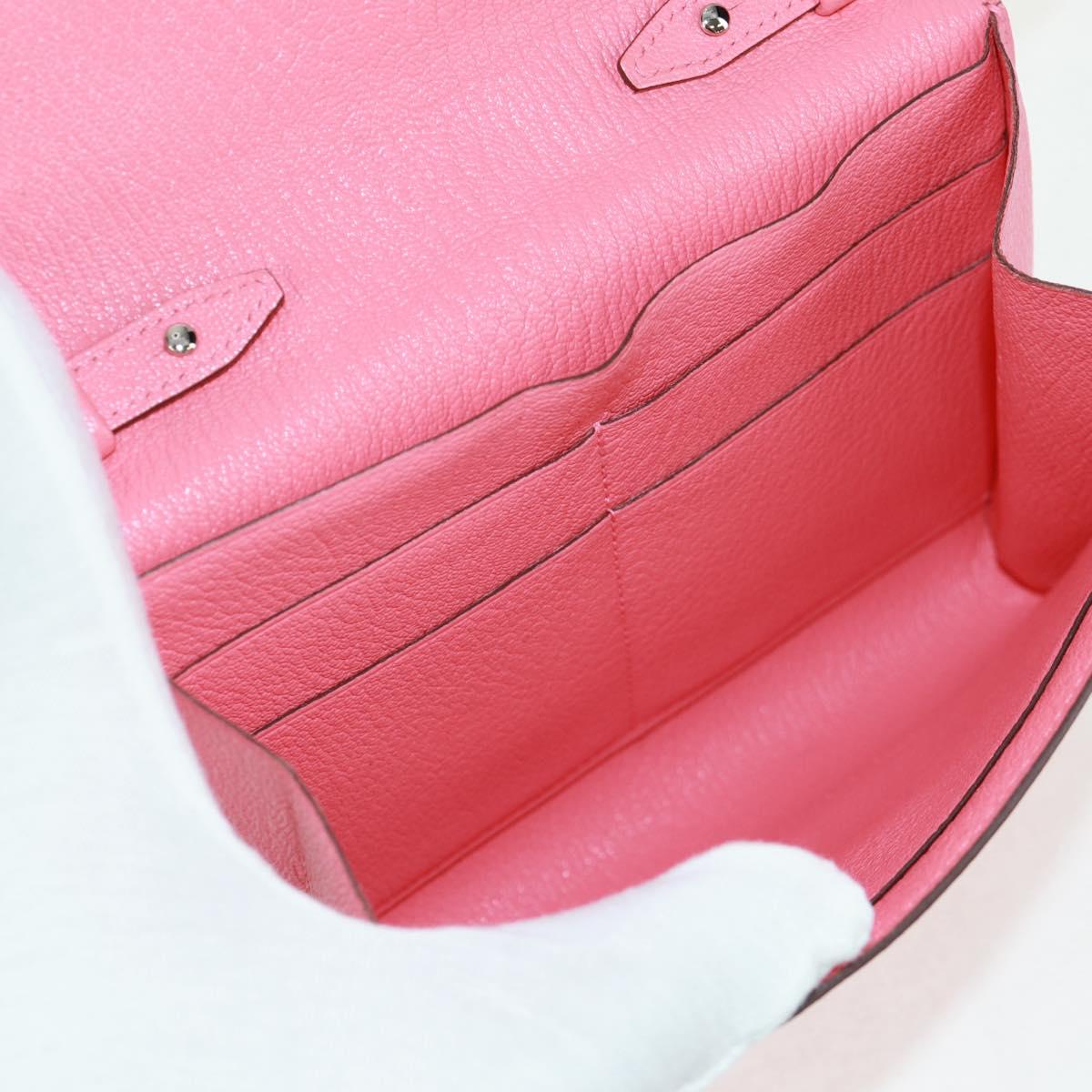 HERMES Click 16 Shoulder Bag Glenemush Pink Silver Auth 165658SM