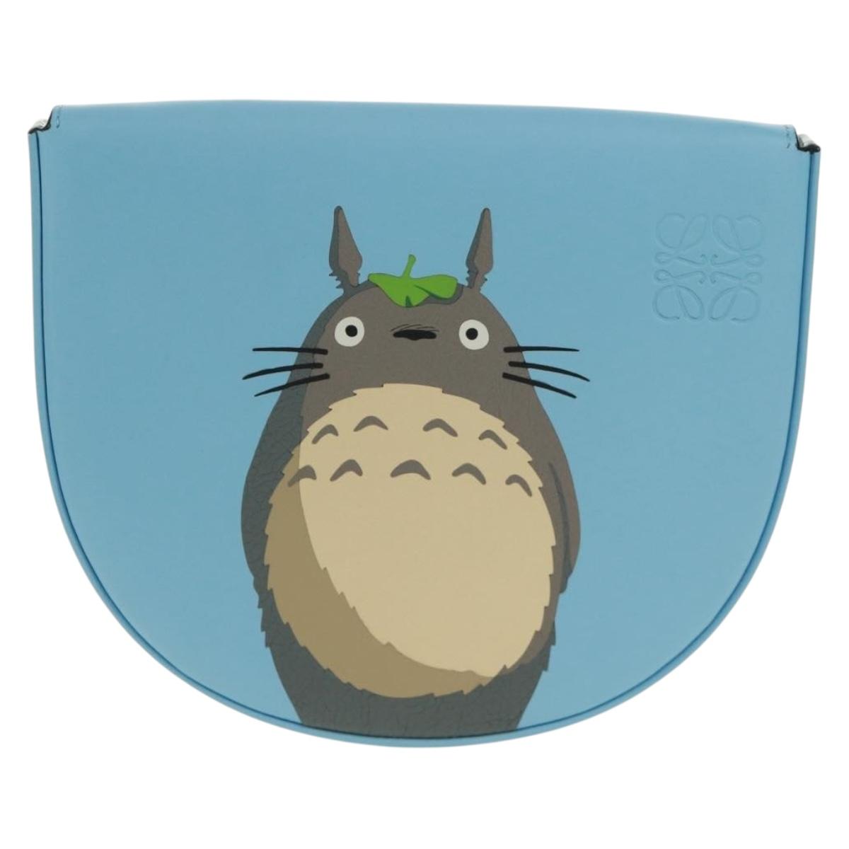 LOEWE ﾃ Studio Ghibli Anagram My Neighbor Totoro Heel Pouch Bag Auth 165679SM