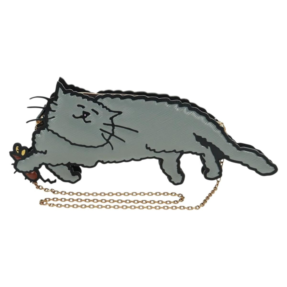 LOUIS VUITTON Catgram Monogram Pochette Full Cat Bag Epi M53165 Auth 165681SM